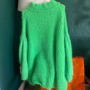 Free People Green Energy Oasis Sweater